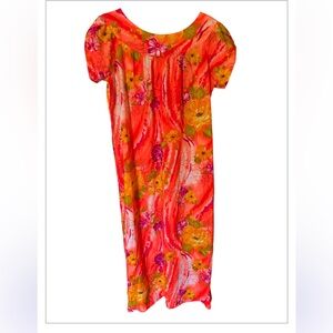 Vintage maxi dress or muumuu Hawaiian dress